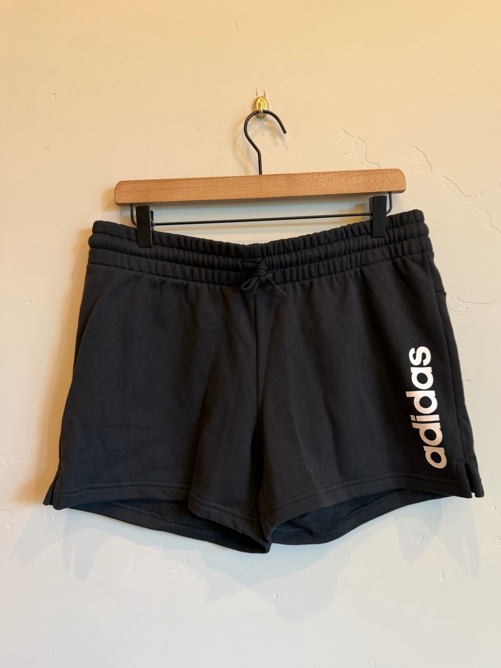 ADIDAS Black Multi Sport Fleece Sweat Shorts